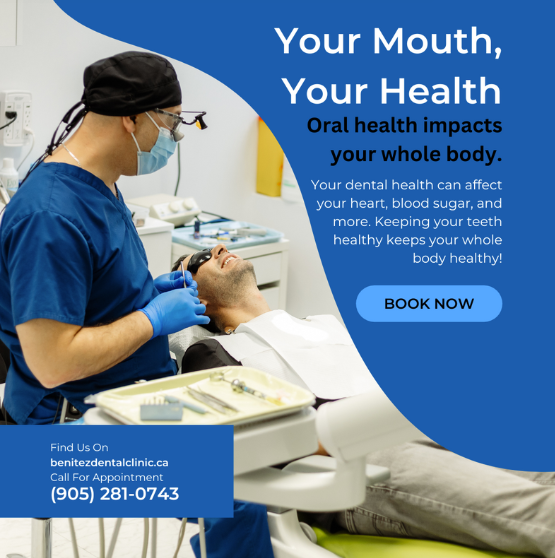 Real Instagram post for a dental clinic — promotional carousel
